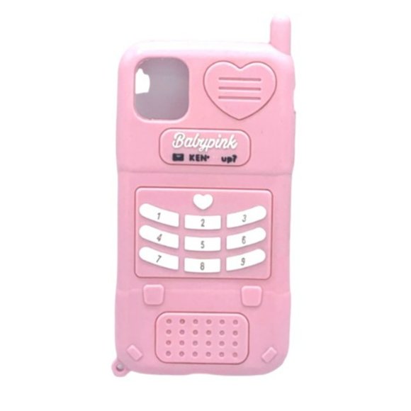 Danzel Silicone Case for iPhone 11 6.1",3D Pink Cute Cartoon Cover,Kawaii - Picture 1 of 2